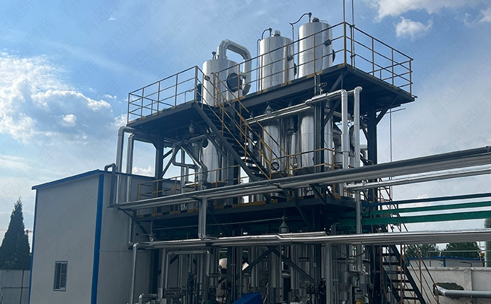 降膜蒸發結晶器的工藝流程